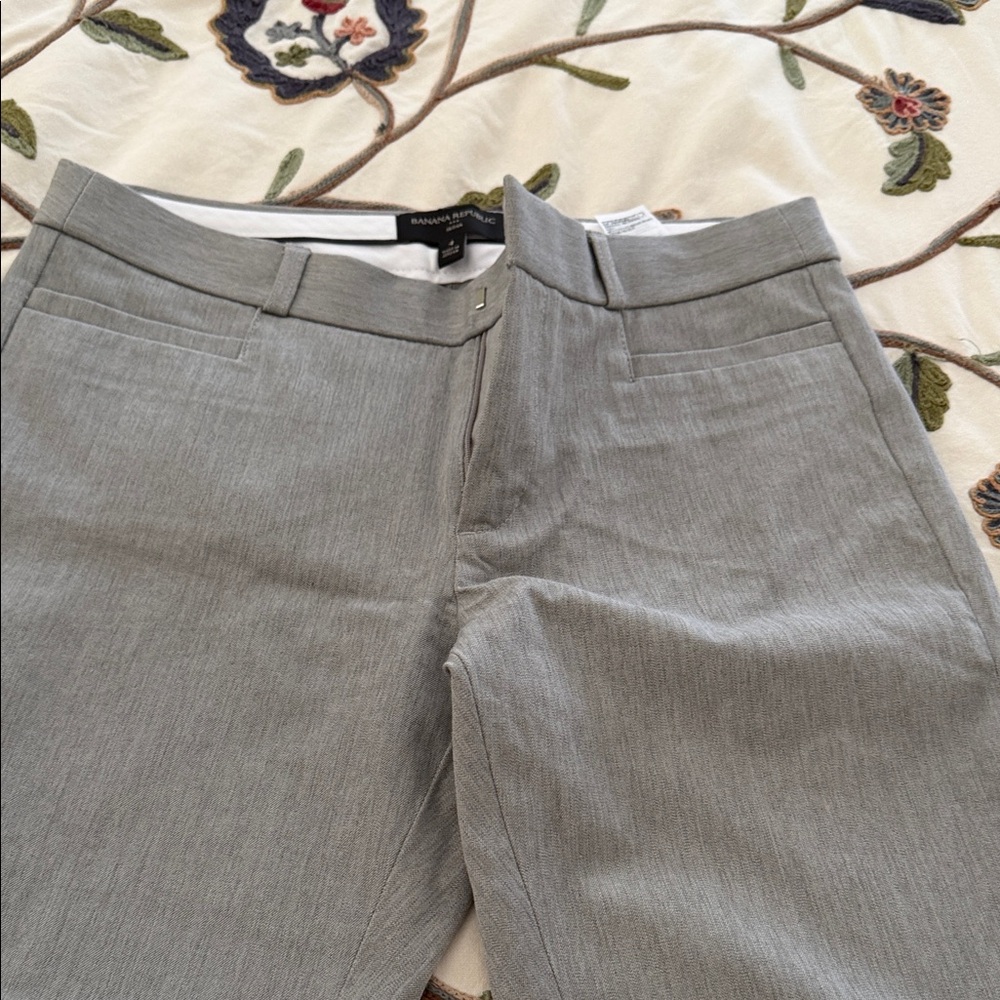 Banana Republic Light Gray Trousers. New WOT